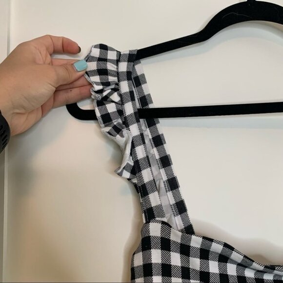 NEW ASOS Gingham Dress Size 12 - Picture 2 of 9